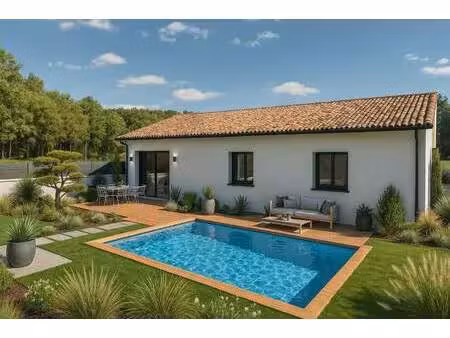 terrain avec maison neuve à vendre