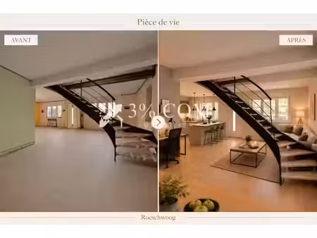 vente duplex 4 pièces 110 m² à roeschwoog (67480)  196 000 €