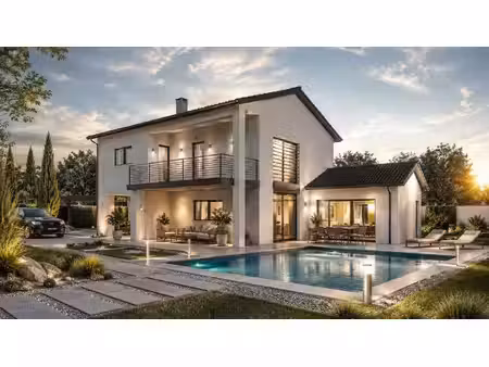 terrain avec maison neuve à vendre