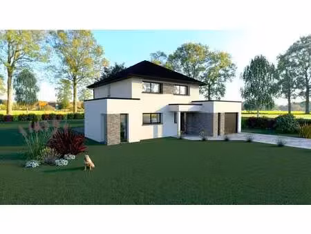 terrain avec maison neuve à vendre