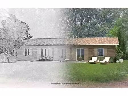 terrain avec maison neuve à vendre