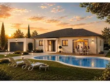 terrain avec maison neuve à vendre