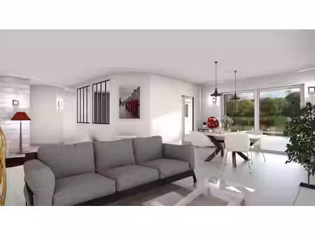 terrain avec maison neuve à vendre