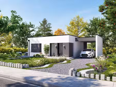 terrain avec maison neuve à vendre