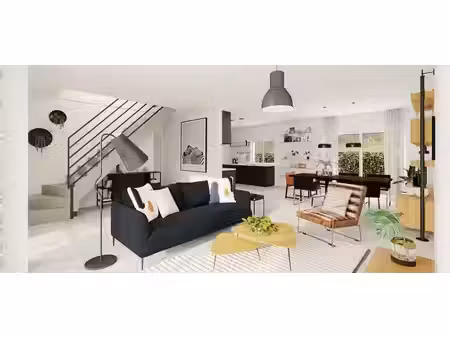 terrain avec maison neuve à vendre