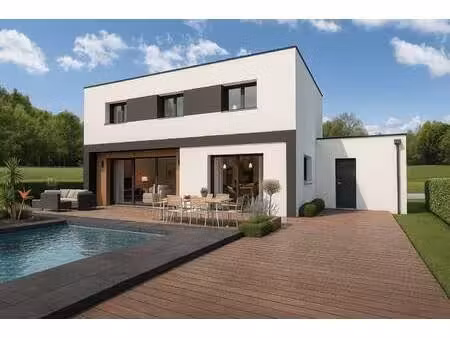 terrain avec maison neuve à vendre