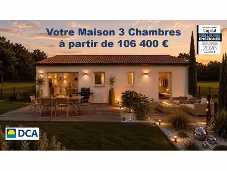terrain avec maison neuve à vendre