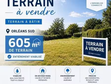 terrain constructible viabilisé à vendre