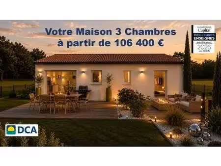 terrain avec maison neuve à vendre