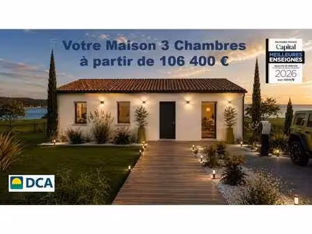 terrain avec maison neuve à vendre