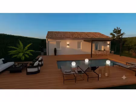terrain avec maison neuve à vendre