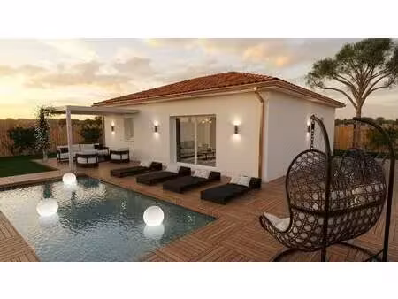 terrain avec maison neuve à vendre