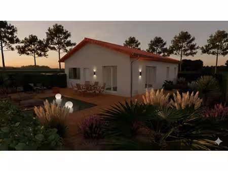 terrain avec maison neuve à vendre
