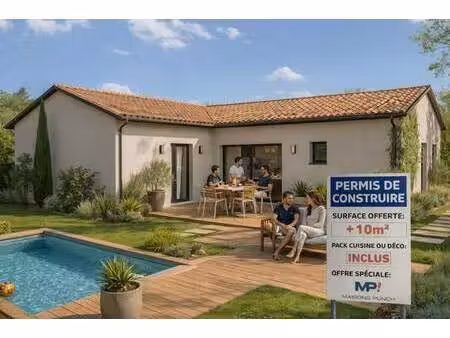 terrain avec maison neuve à vendre