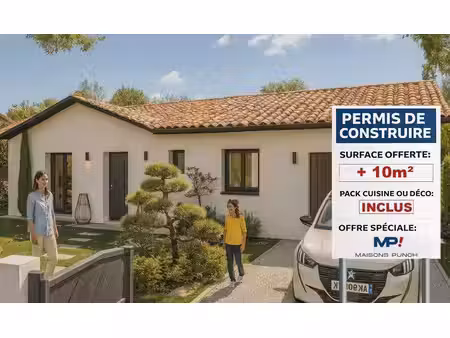 terrain avec maison neuve à vendre