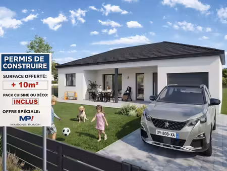 terrain avec maison neuve à vendre