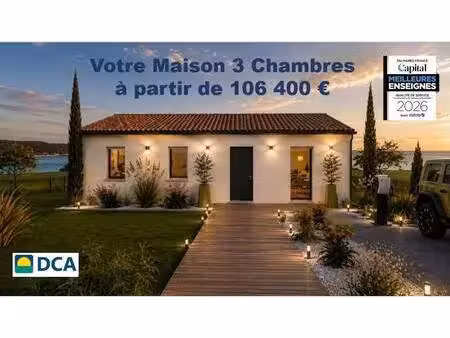 terrain avec maison neuve à vendre