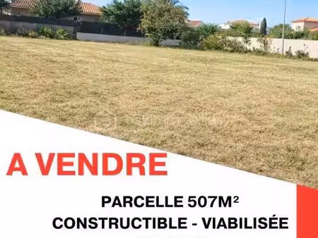 terrain constructible viabilisé à vendre