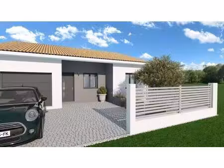 terrain avec maison neuve à vendre