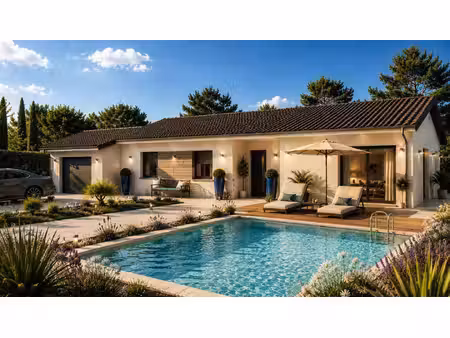 terrain avec maison neuve à vendre