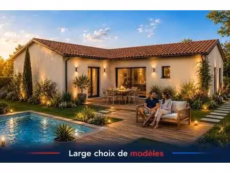 terrain avec maison neuve à vendre