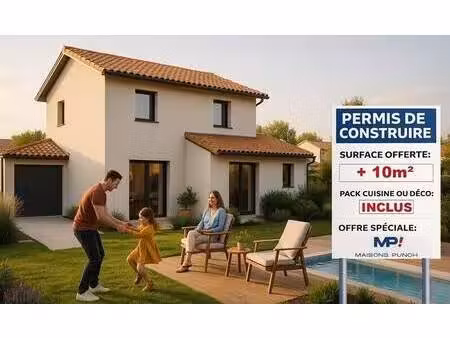 terrain avec maison neuve à vendre