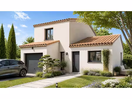 terrain avec maison neuve à vendre