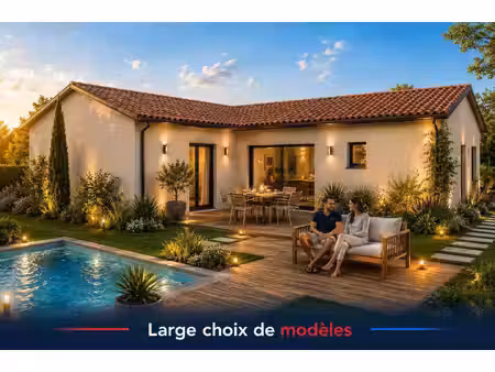terrain avec maison neuve à vendre