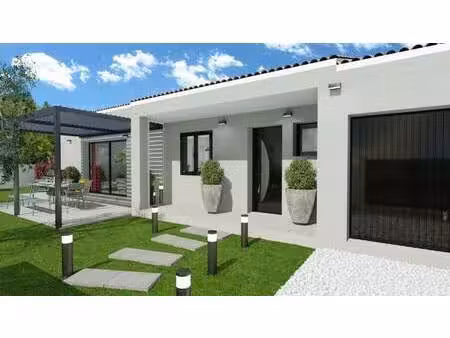 terrain avec maison neuve à vendre