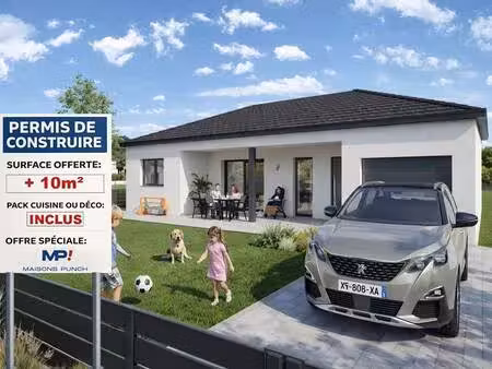 terrain avec maison neuve à vendre