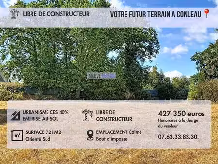 terrain constructible à vendre