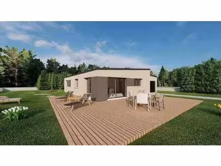terrain avec maison neuve à vendre