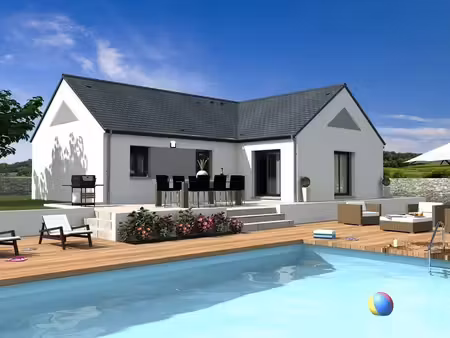 terrain avec maison neuve à vendre