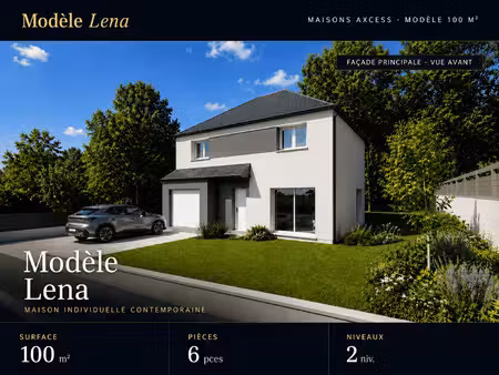 terrain avec maison neuve à vendre