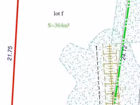 terrain constructible viabilisé à vendre