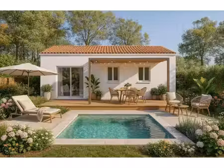 terrain avec maison neuve à vendre