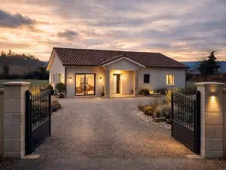 terrain avec maison neuve à vendre