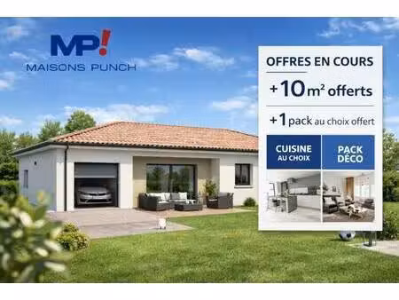 terrain avec maison neuve à vendre