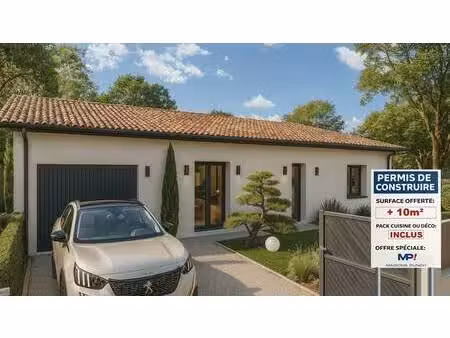 terrain avec maison neuve à vendre