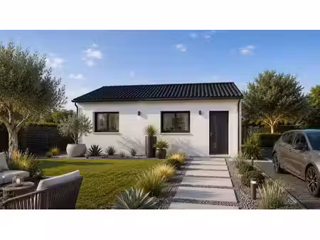 terrain avec maison neuve à vendre