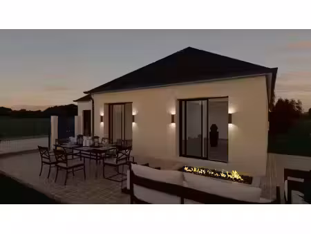 terrain avec maison neuve à vendre