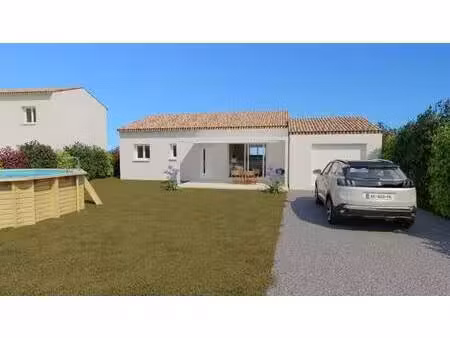 terrain avec maison neuve à vendre