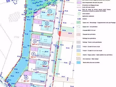 terrain 356 m² marzan