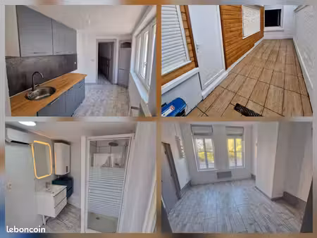 appartement t2 rénové avec dressing / cave / cour - douai centre