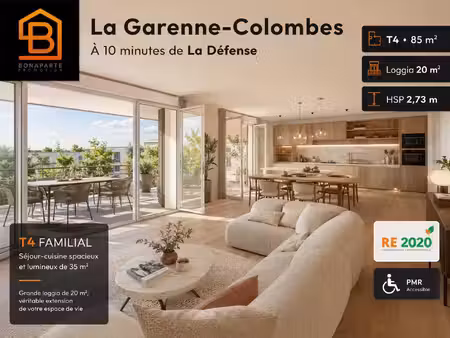 vente appartement 3 pièces 85 m² la garenne-colombes (92250)