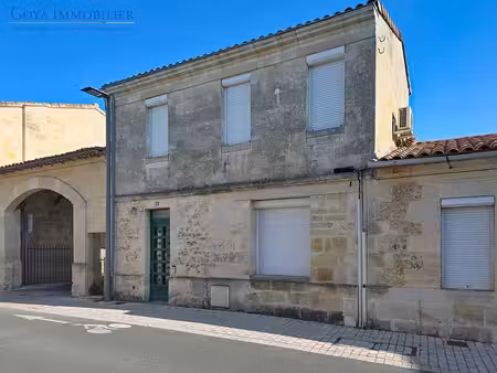 maison en pierre 100 m2 jardin - plein centre de blanquefo