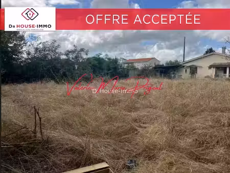 vente terrain 752 m² à soussans (33460)  113 500 €