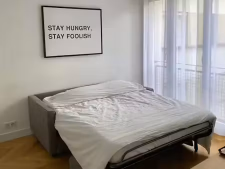 location meublée appartement 1 pièce 24 m² à paris 16ème (75016)  1 350 €