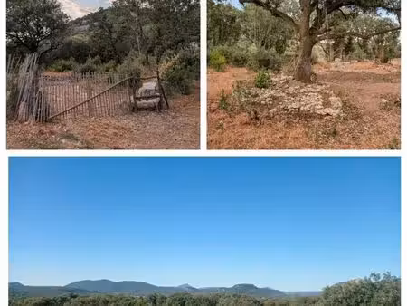 terrain de loisirs 1000m2 clôturé+ eau pour garer camping-car cévennes