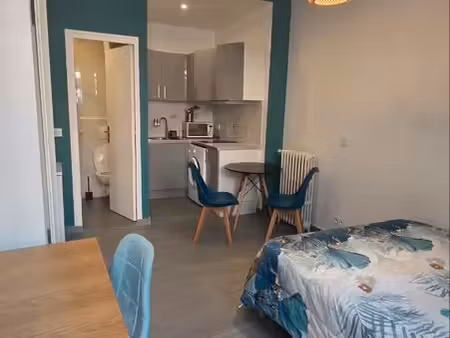 paris 19e – buttes-chaumont – studio meublé avec espace extérieur